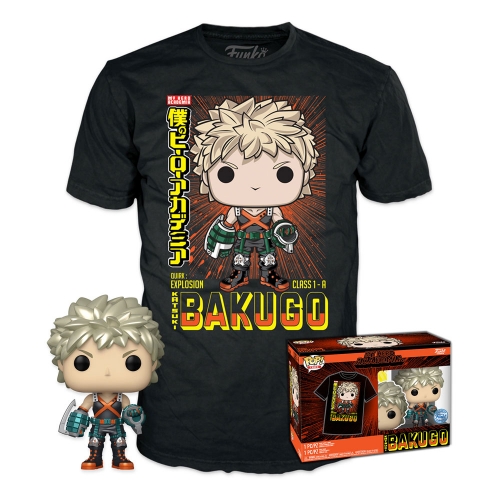 My Hero Academia - Set figurine et T-Shirt POP! & Tee Katsuki (MT)