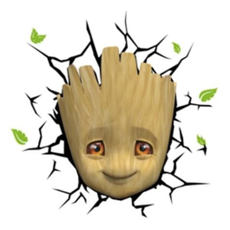 Marvel - Lampe 3D LED Baby Groot Face 3D
