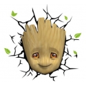 Marvel - Lampe 3D LED Baby Groot Face