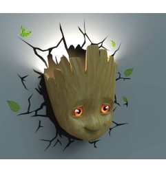 Marvel - Lampe 3D LED Baby Groot Face 3D