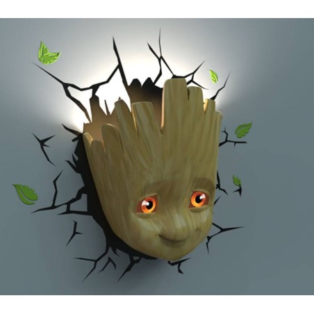 Marvel - Lampe 3D LED Baby Groot Face 3D