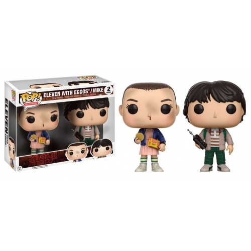 Stranger Things - Pack 2 Figurines POP! Eleven & Mike 9 cm