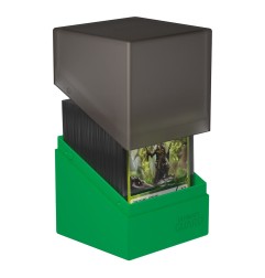 Ultimate Guard - Boulder Deck Case 100+ SYNERGY Noir/Vert
