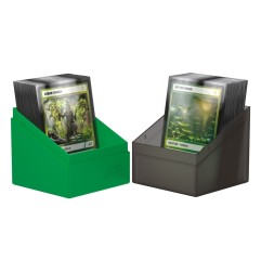 Ultimate Guard - Boulder Deck Case 100+ SYNERGY Noir/Vert