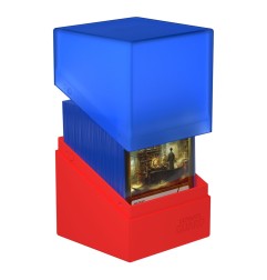 Ultimate Guard - Boulder Deck Case 100+ SYNERGY Bleu/Rouge