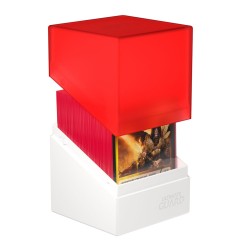 Ultimate Guard - Boulder Deck Case 100+ SYNERGY Rouge/Blanc