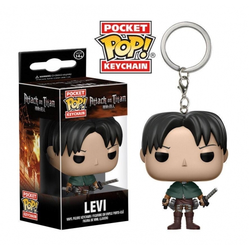 L'Attaque des Titans - Porte-clés Pocket POP! Levi Ackerman 4 cm