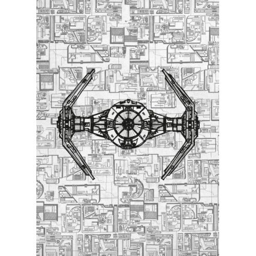Star Wars - Poster en métal Tie Advanced 32 x 45 cm