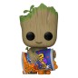 Marvel - Je s'appelle Groot POP! Vinyl Figurine Groot w/Cheese Puffs 9 cm