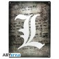 Death Note - Plaque mÃ©tal L Symbol (28x38) Broch.