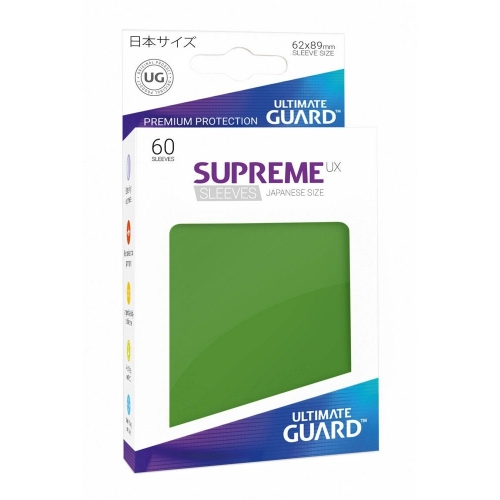 Ultimate Guard - 60 pochettes Supreme UX Sleeves format japonais Vert