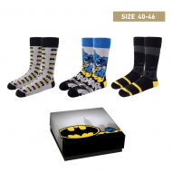 Batman - DC Comics - Pack 3 paires de chaussettes Batman 40-46