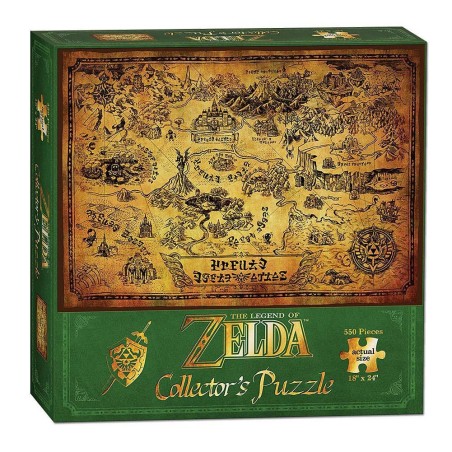 Legend of Zelda, The - Legend of Zelda Puzzle Hyrule Map