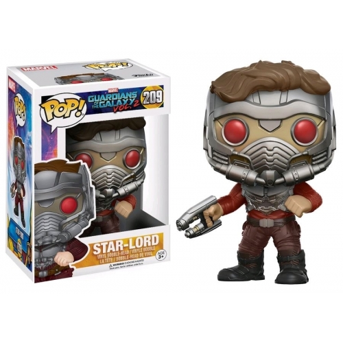 Les Gardiens de la Galaxie 2 - Figurine POP! Bobble Head Star-Lord (Masked) 9 cm