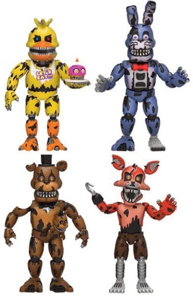 Five Nights at Freddy's - Pack 4 figurines Nightmare 5 cm - Figurine -Discount