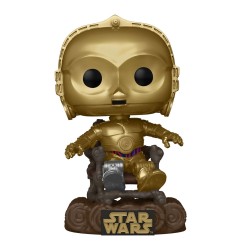 Star Wars - Return of the Jedi 40th Anniversary POP! Vinyl figurine C3P0 in chair 9 cm