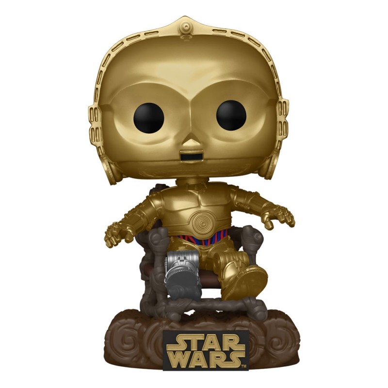 Star Wars - Return of the Jedi 40th Anniversary POP! Vinyl figurine C3P0 in chair 9 cm