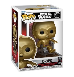 Star Wars - Return of the Jedi 40th Anniversary POP! Vinyl figurine C3P0 in chair 9 cm