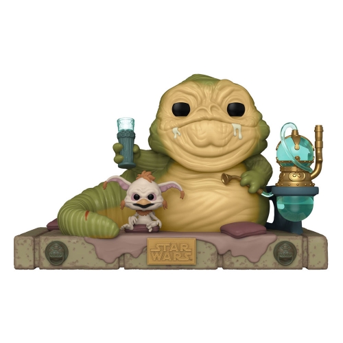 Star Wars Return of the Jedi 40th Anniversary - Figurine POP! Deluxe Jabba w/Salacious 9 cm