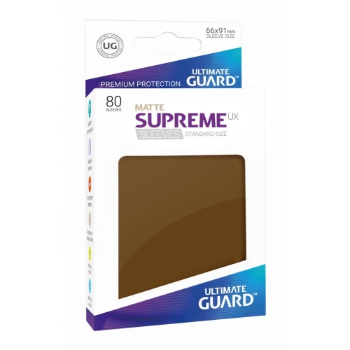 Ultimate Guard - 80 pochettes Supreme UX Sleeves taille standard Marron Mat