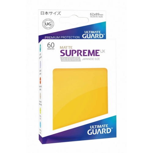 Ultimate Guard - 60 pochettes Supreme UX Sleeves format japonais Jaune Mat