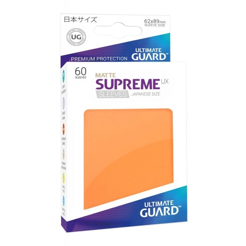 Ultimate Guard - 60 pochettes Supreme UX Sleeves format japonais Orange Mat