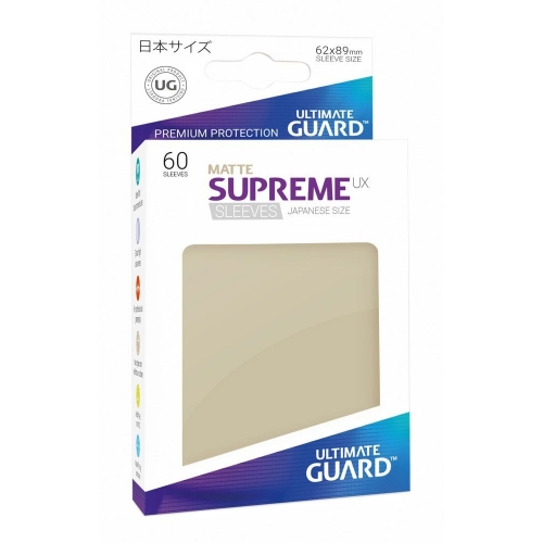 Ultimate Guard - 60 pochettes Supreme UX Sleeves format japonais Sable Mat