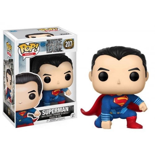 Justice League - Figurine POP! Superman (Landing Pose) 9 cm