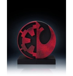 Star Wars - Serre-livres Imperial/Rebel Logo 15 cm