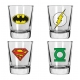 DC Comics - Set 4 verres Heroes