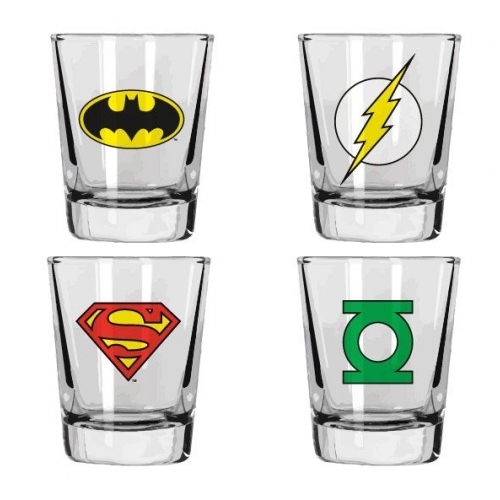 DC Comics - Set 4 verres Heroes
