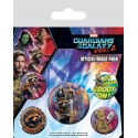 Les Gardiens de la Galaxie Vol. 2 - Pack 5 badges Rocket & Groot