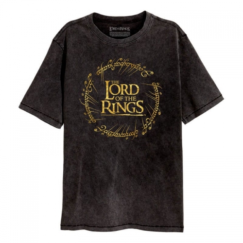 Le Seigneur des Anneaux - T-Shirt Logo Gold Foil