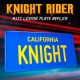 K 2000 Knight Rider - Plaque d'immatriculation