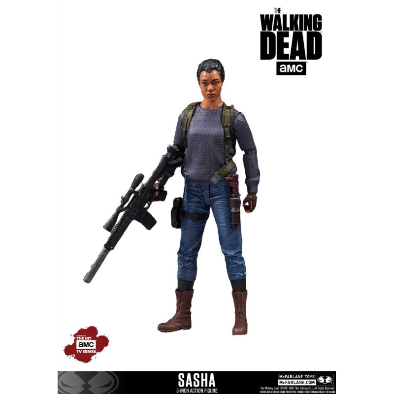 Walking Dead - The  TV Version figurine Sasha 13 cm