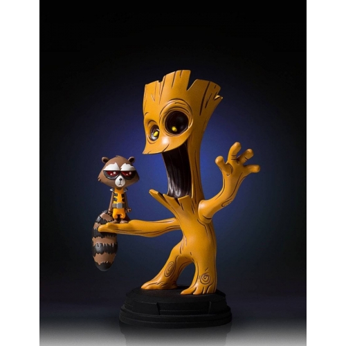 Marvel Comics - Mini statuette Groot & Rocket 16 cm