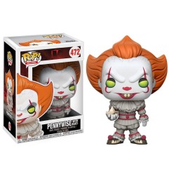 ÃÂ« Il ÃÂ» est revenu - Ãa (It) POP! Movies Vinyl figurine Pennywise (with Boat) 9 cm