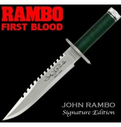 Rambo I First Blood - Réplique 1/1 couteau John  Signature Edition 36 cm