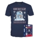 Star Wars Holiday - POP! Tees T-Shirt R2-D2 Snowman