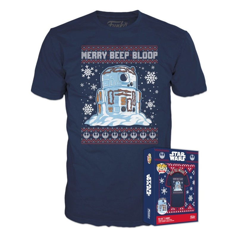 Star Wars - Holiday POP! Tees T-Shirt R2-D2 Snowman 