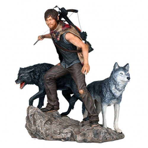 The Walking Dead - Statuette 1/8 Daryl & the Wolves 26 cm