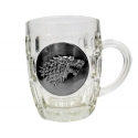 Game Of Thrones - Chope Le Trône de fer avec Logo Metallic Stark