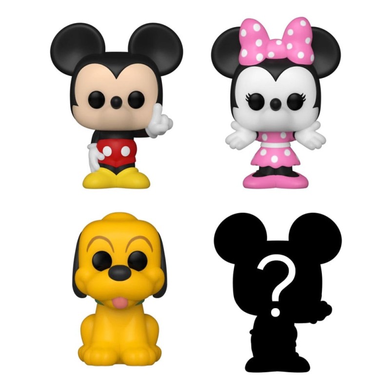 Disney - Pack 4 figurines Bitty POP! Vinyl Mickey 2,5 cm