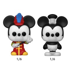 Disney - Pack 4 figurines Bitty POP! Vinyl Mickey 2,5 cm