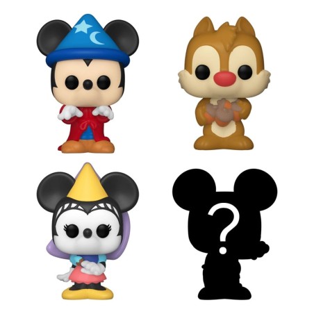 Disney - Pack 4 figurines Bitty POP! Vinyl Sorcerer Mickey 2,5 cm