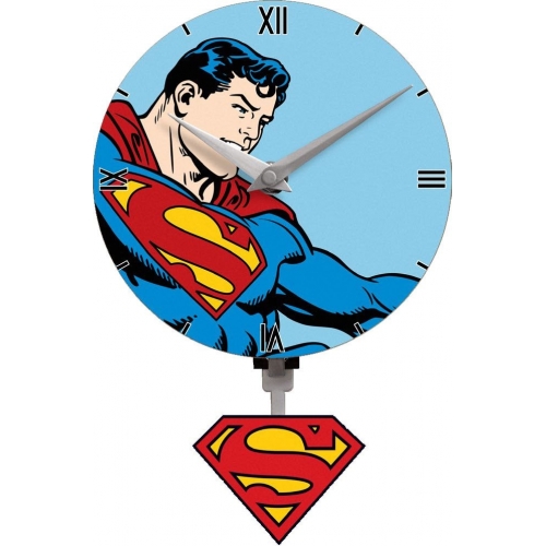 DC Comics - Pendule 3D  Superman Motion Swinging Logo