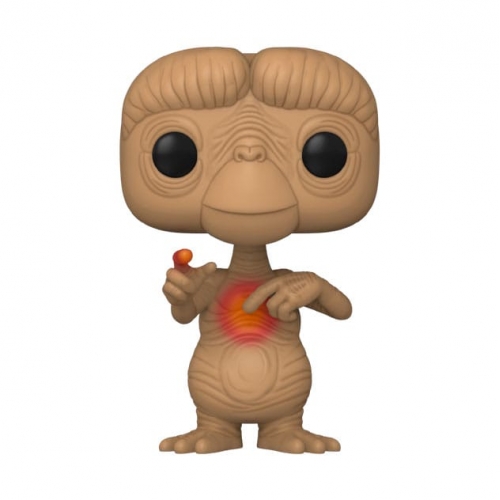 E.T. l'extra-terrestre 40th Anniversary - Figurine POP! E.T. w/heart (Glow-in-the-Dark) 9 cm