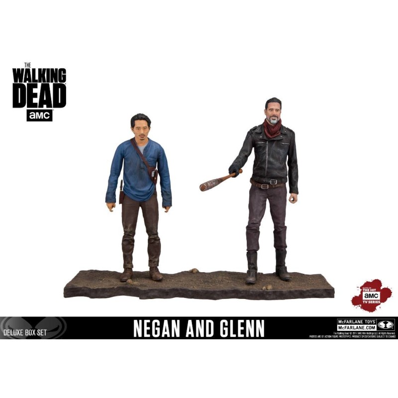 Walking Dead - The  TV Version pack 2 figurines Negan & Glenn 13 cm