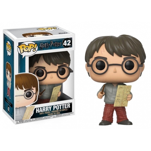 Harry Potter - Figurine POP! Harry Potter avec la carte du Marauders 9 cm