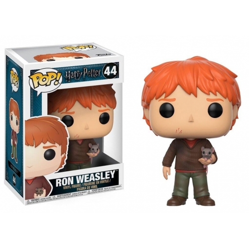 Harry Potter - Figurine POP! Ron Weasley avec Scabbers 9 cm